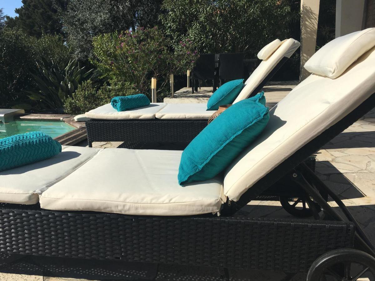 Sea View Villa - Antibes - Beach - Pool - Art Deco Eksteriør billede